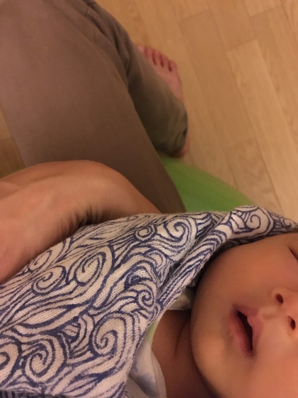 Baby and me on a balance ball